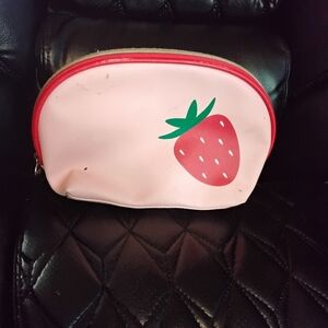 Dabney Lee Navy and Red Zipper Pouch